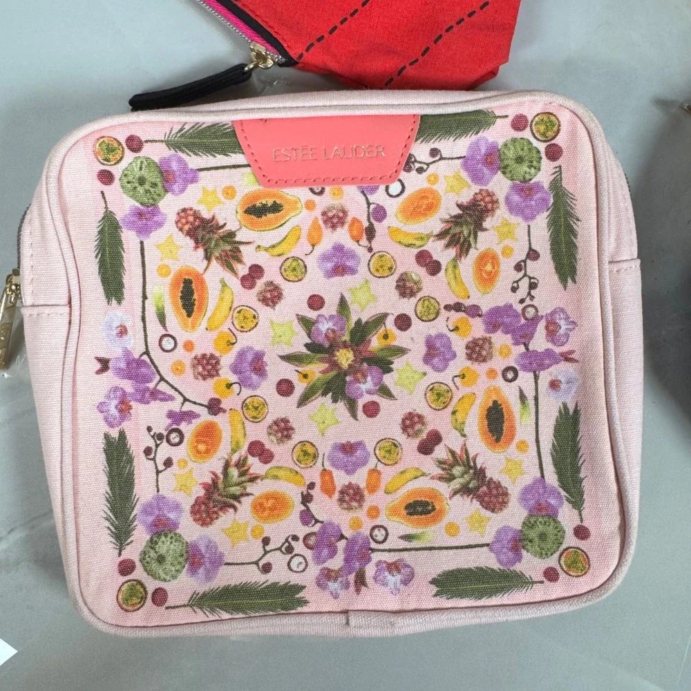 Lot‎ of 7 Novelty Cosmetics Bags Pouches Makeup Organizers Estee Lauder Clinique